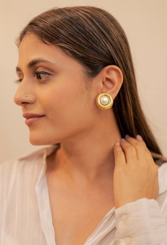 Celeste Pearl Studs