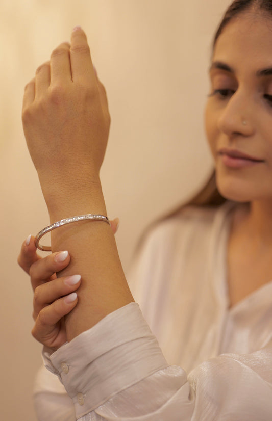 Radiance Baguette Silver Bracelet