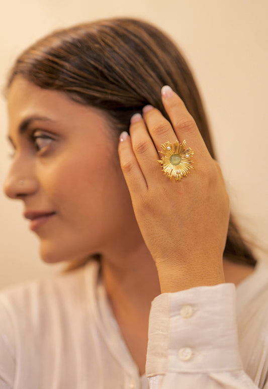 Solara Aurora Blossom Ring