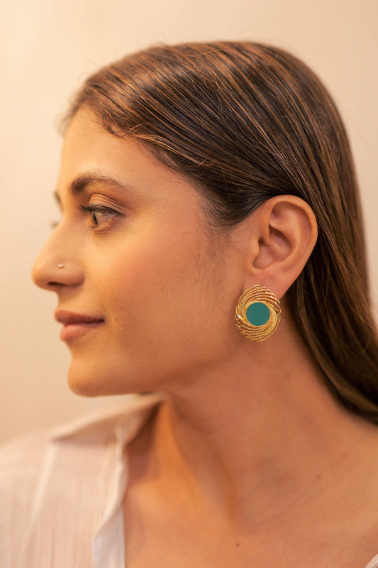 The Radiant Warrior stud earrings