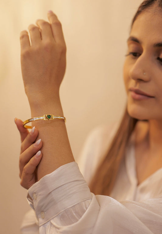 Strengthline Emerald Heart Bracelet