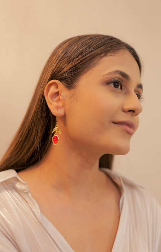 Pomegranate Whisper Earrings