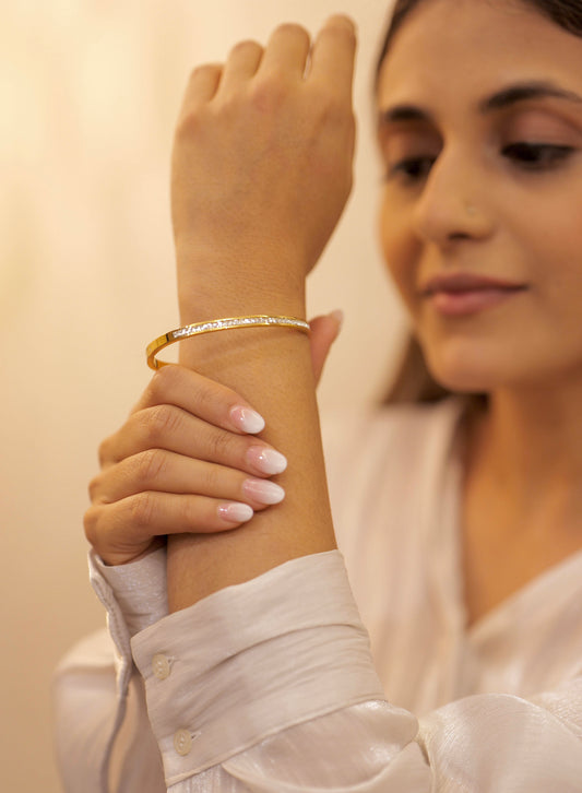 Radiance Baguette Gold Bracelet