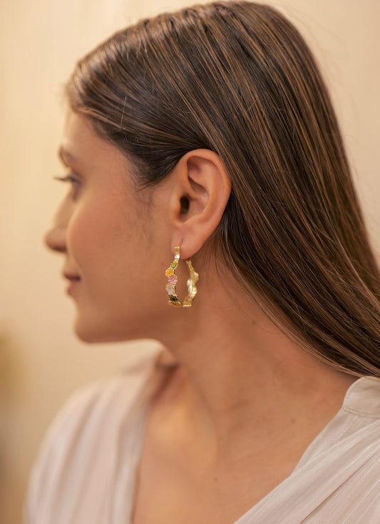 Bloom Haven Hoop Earrings