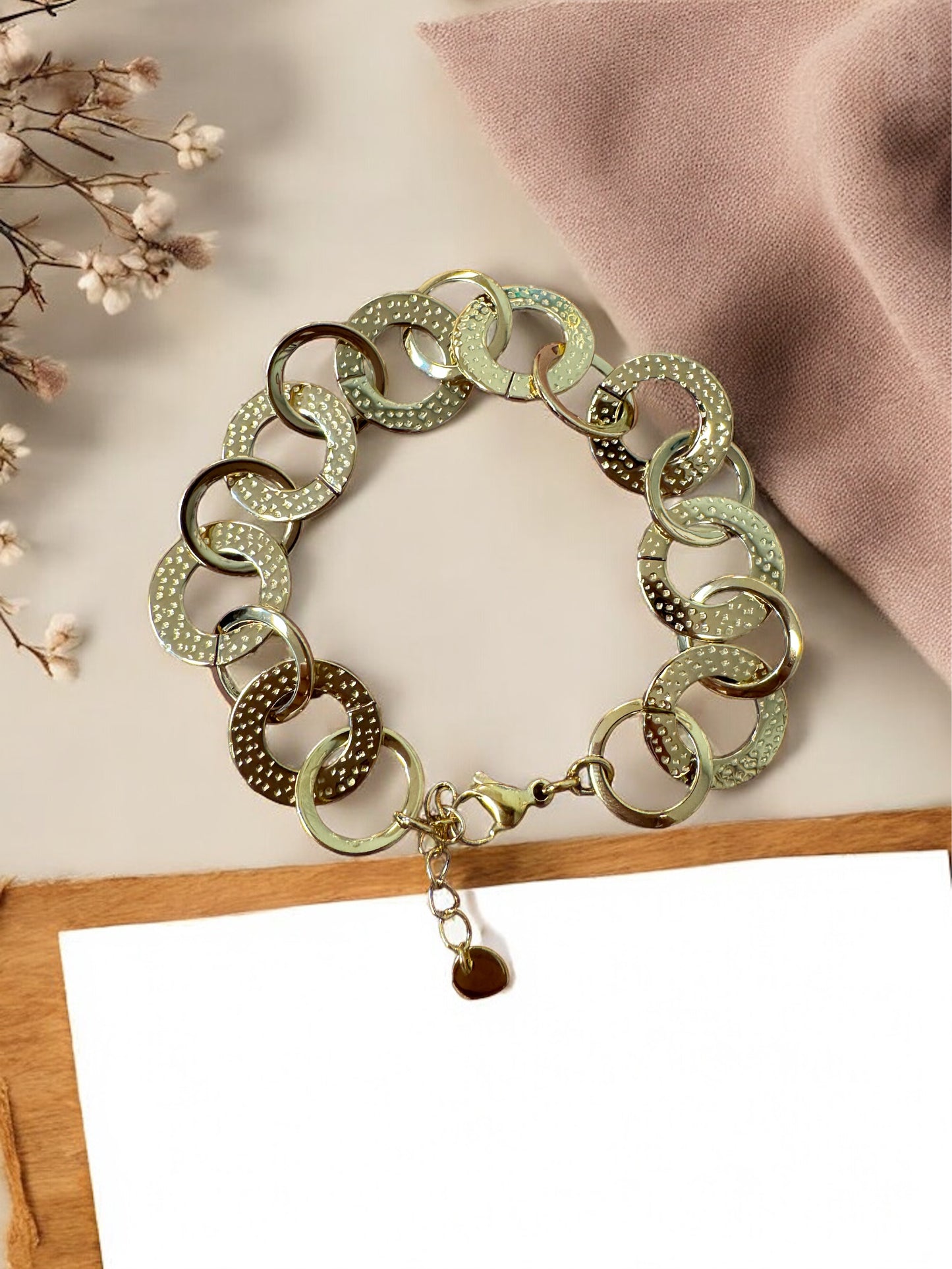 Zinnia Zephyr Golden Bracelet