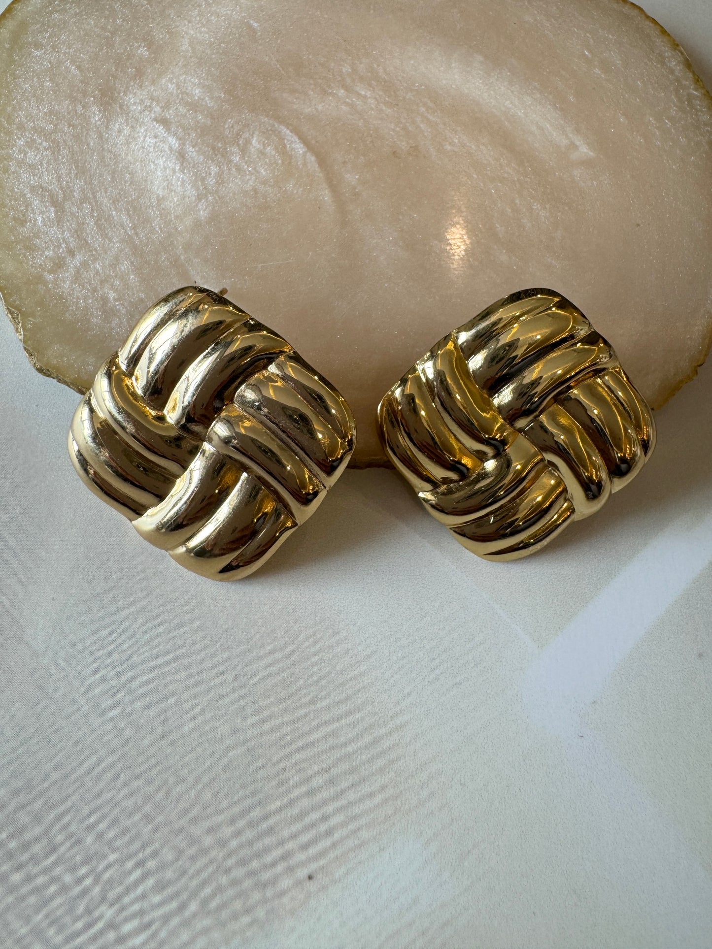 Bling Street Square Earrings