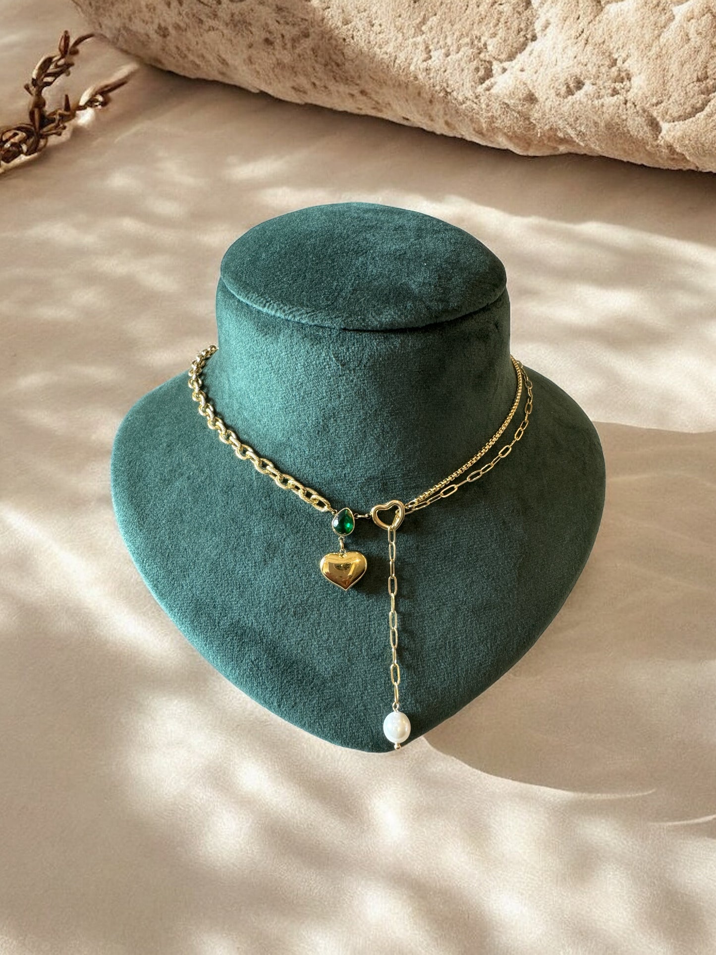 Crystal Drive Chain Necklace