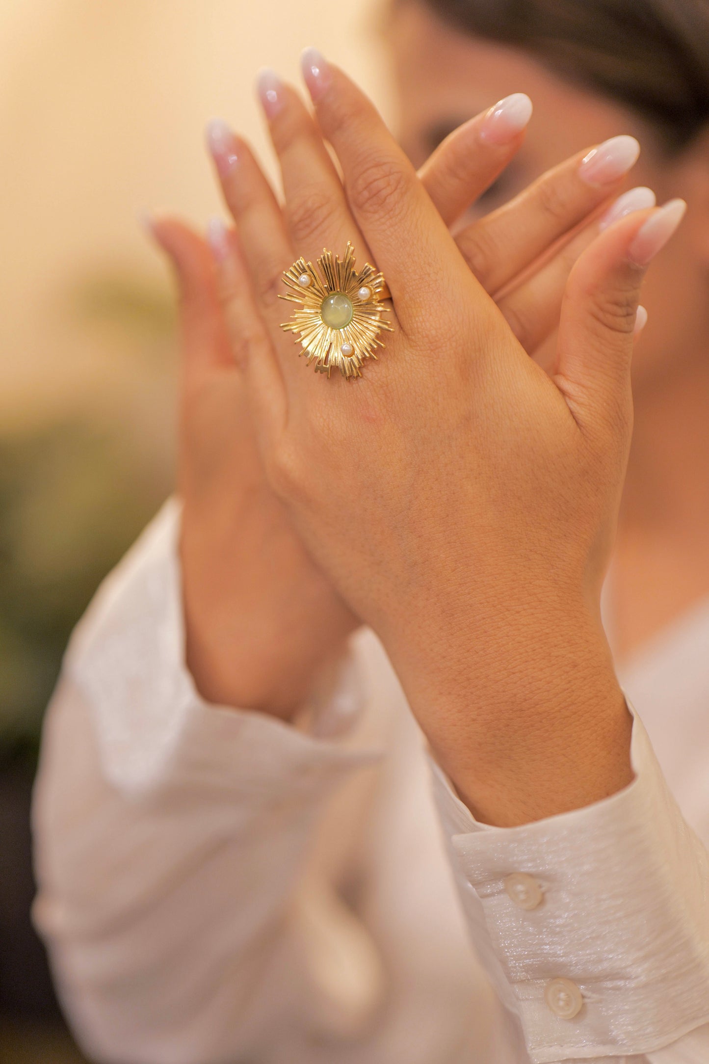 Solara Aurora Blossom Ring