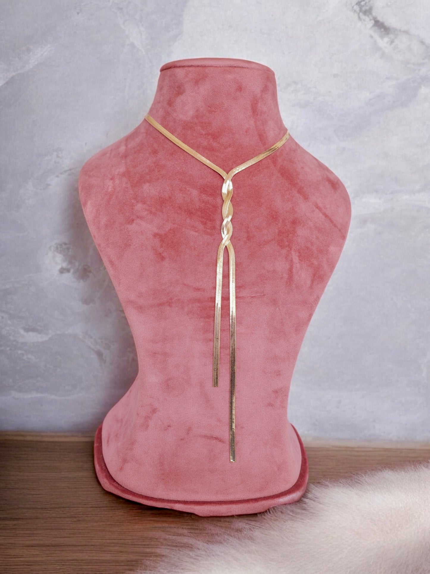 Serpentine Luxe Silver Necklace Chain