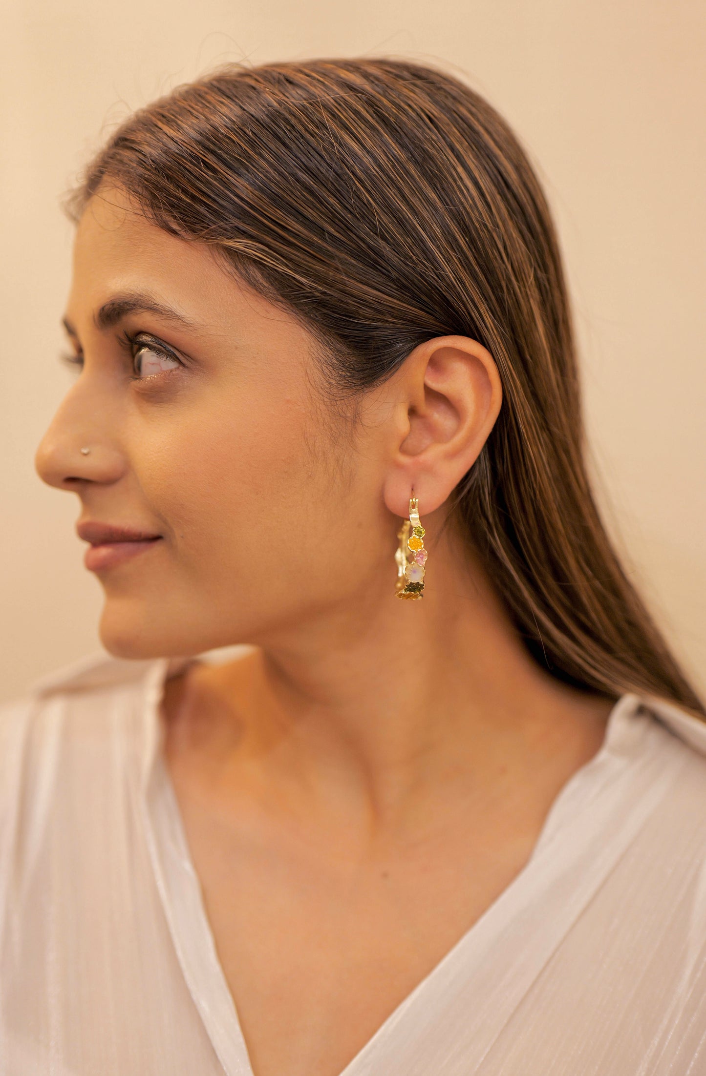 Bloom Haven Hoop Earrings