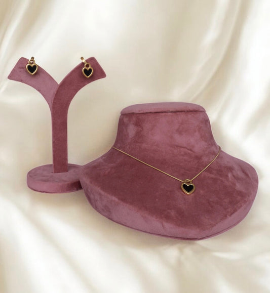 Midnight Love Pendant Necklace Set