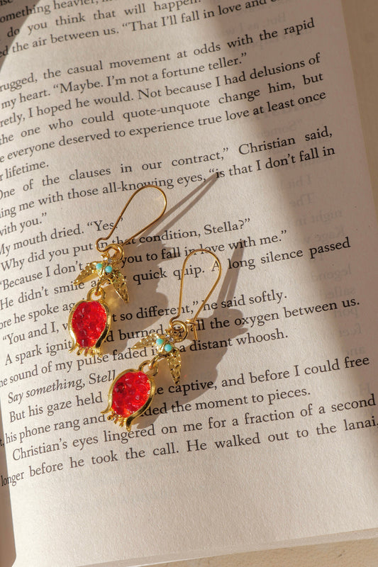 Pomegranate Whisper Earrings