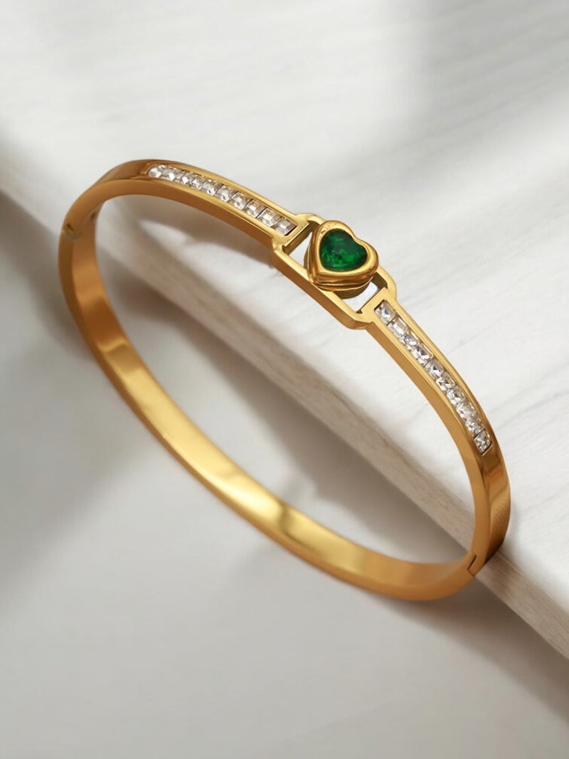 Strengthline Emerald Heart Bracelet