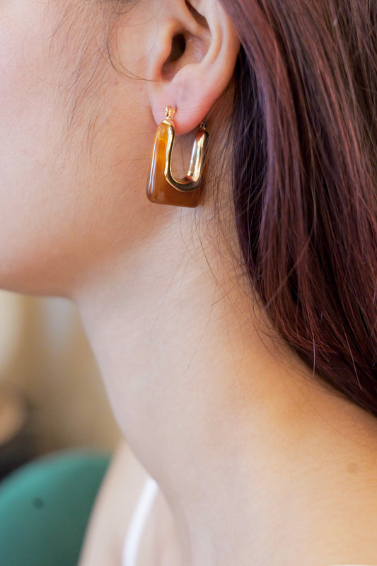 Amber Mocha Earrings