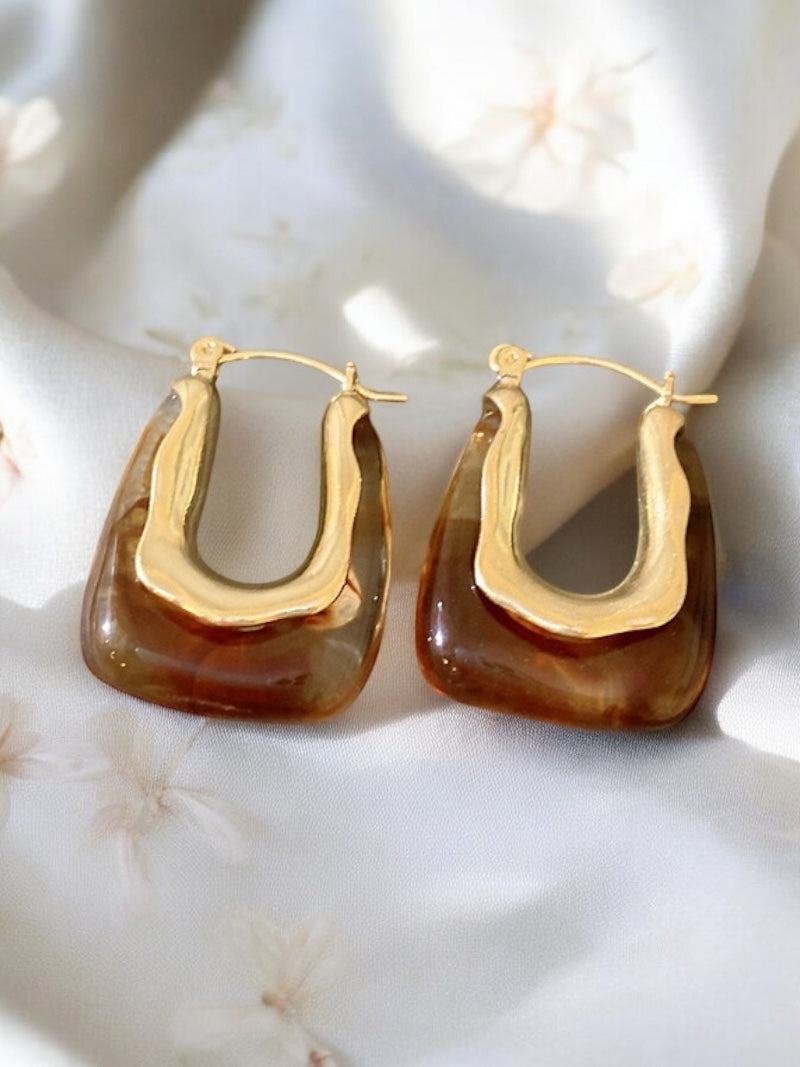 Amber Mocha Earrings