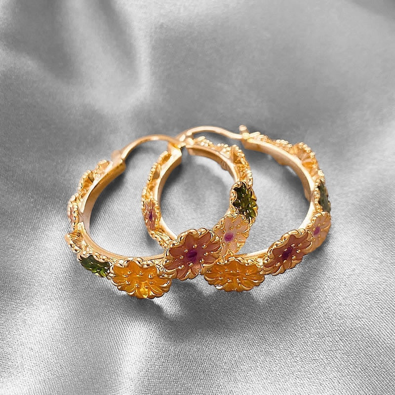 Bloom Haven Hoop Earrings