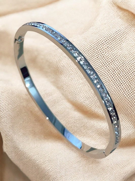 Radiance Baguette Silver Bracelet