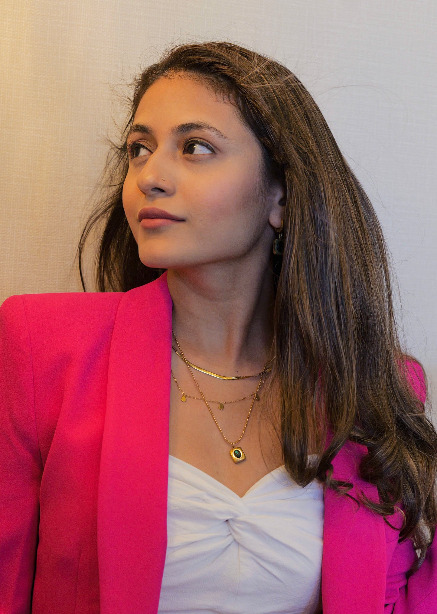 Emerald Essence Pendant Necklace Set