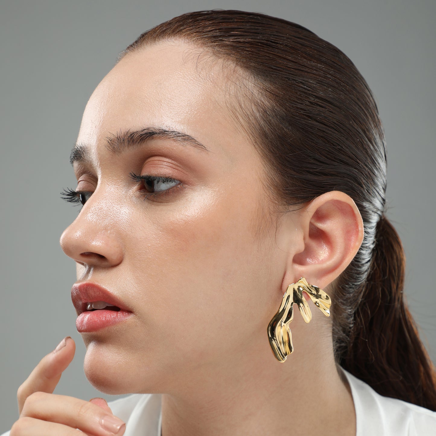 Glitter Path Textured Earrings