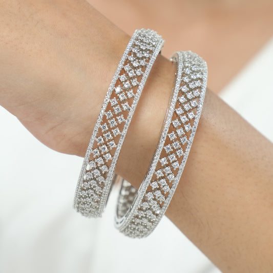 Shimmer Diamond Bangles