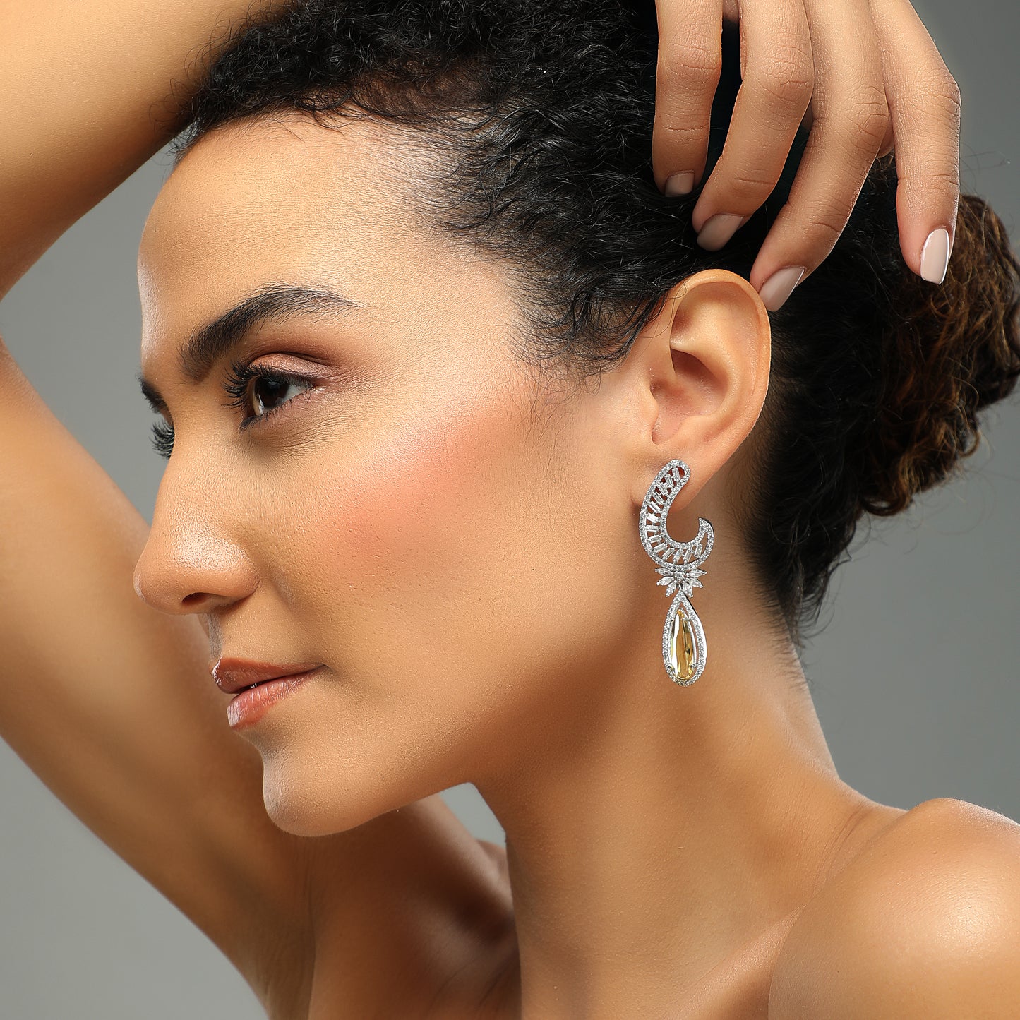Exotic Yellow Diamond Earings