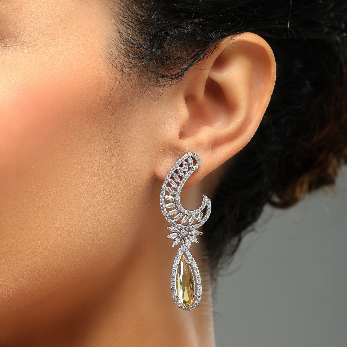 Exotic Yellow Diamond Earings