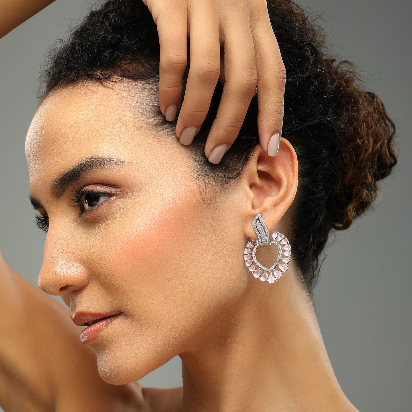 Charm Diamond Studded Earrings