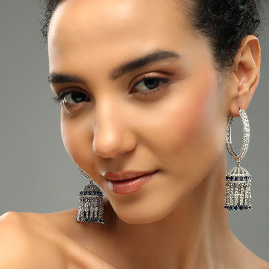 Frisson Diamond Hoop Earrings