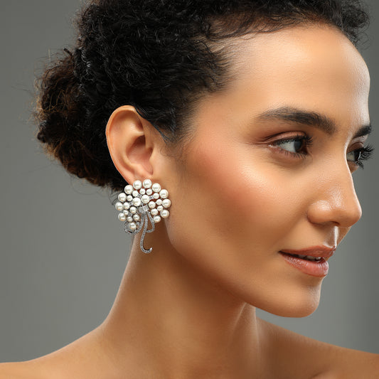 Ericho Pearls Diamond Earrings