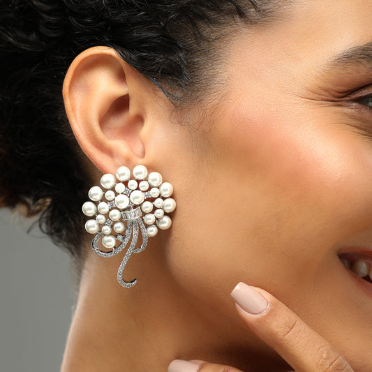 Ericho Pearls Diamond Earrings