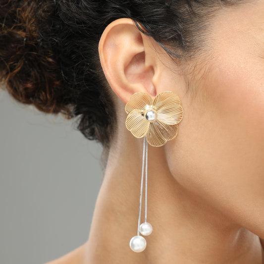 Radiance Row Flower Earrings