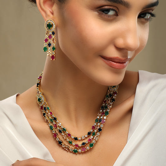 Hues Classic Necklace Set