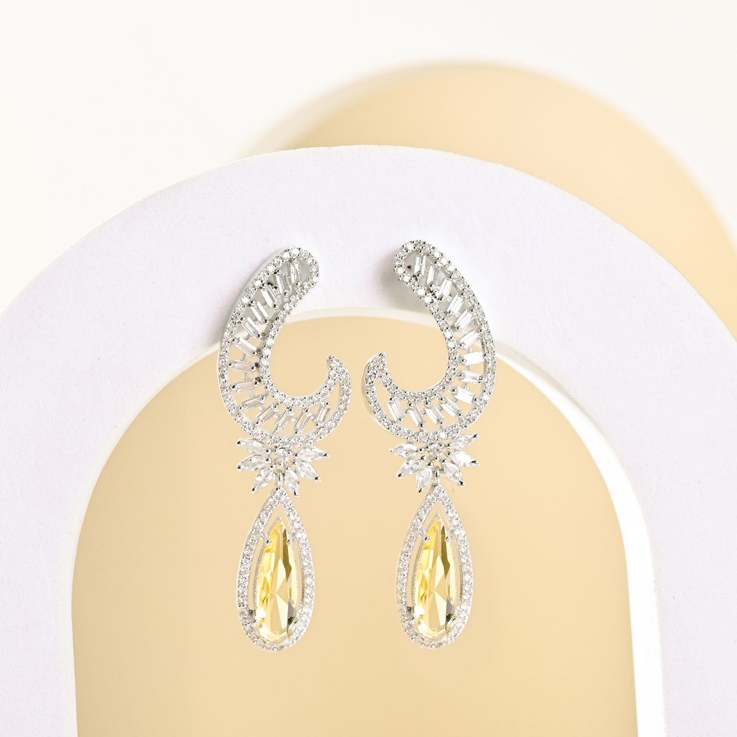 Exotic Yellow Diamond Earings