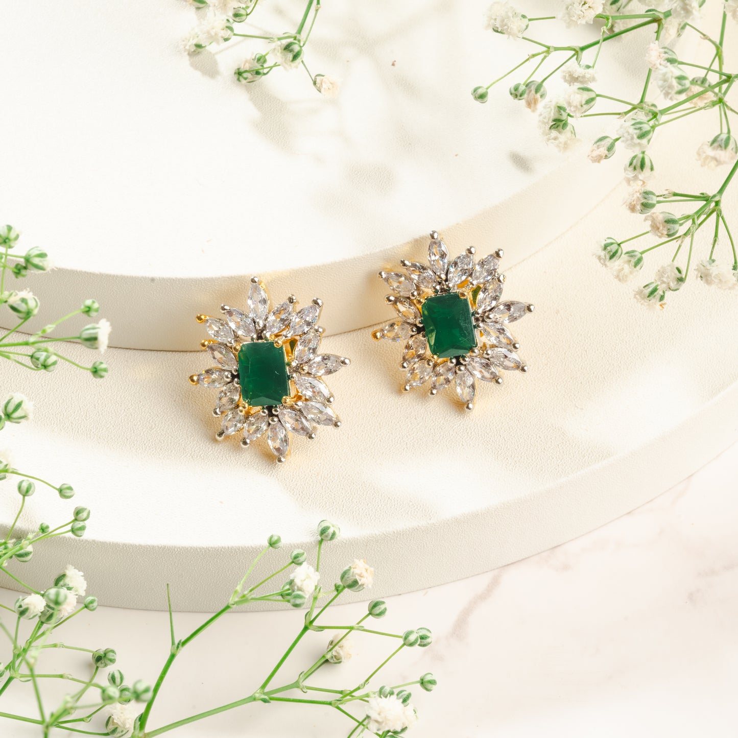 Gleaming Diamond Studs