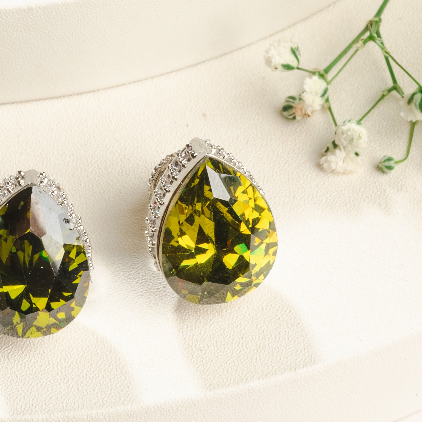 Glossy Diamond Studs