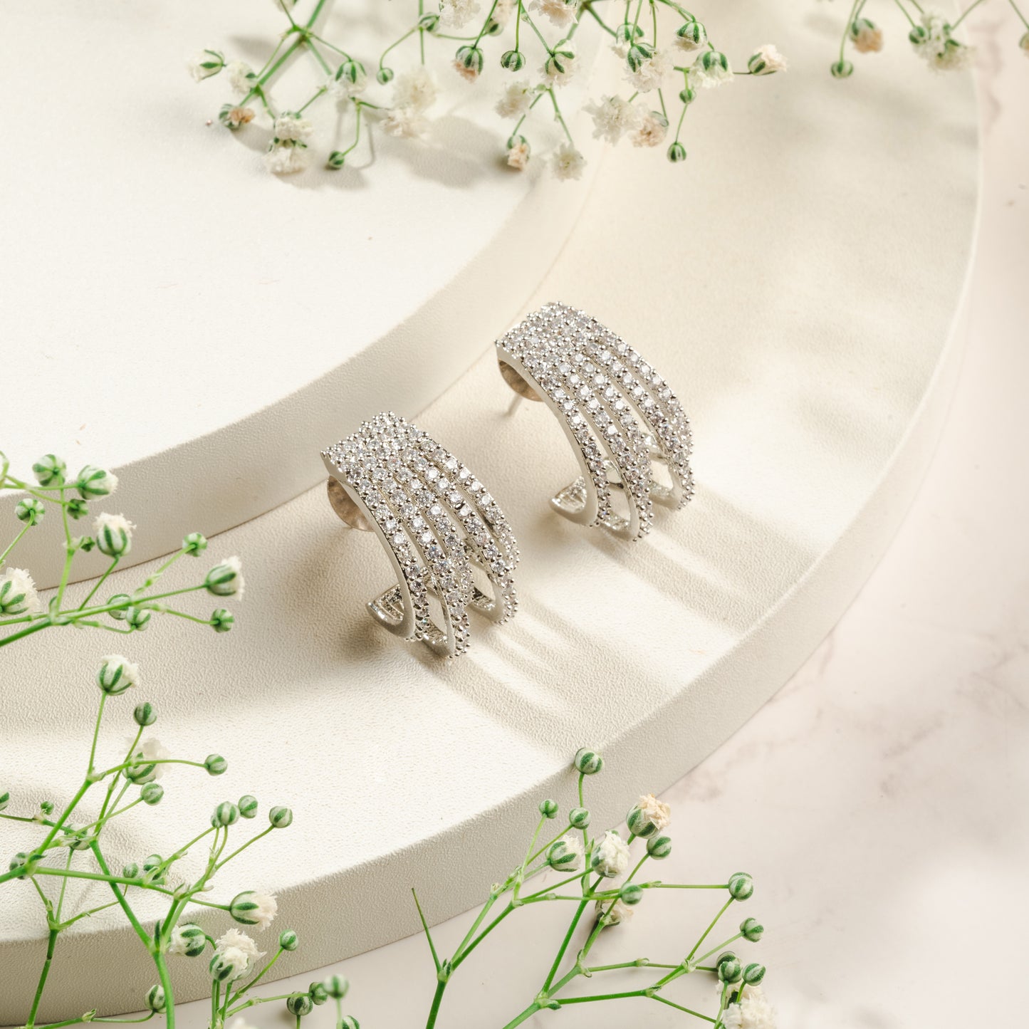 Bejeweled Diamond Earrings