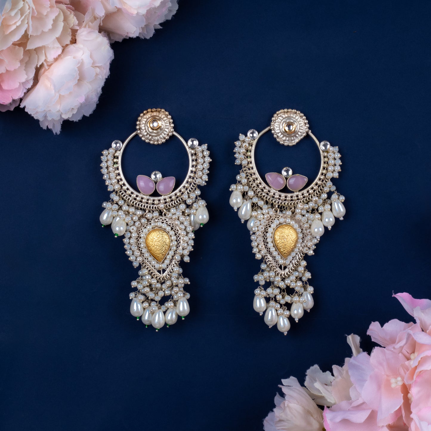 Azbah Oxidized Earrings