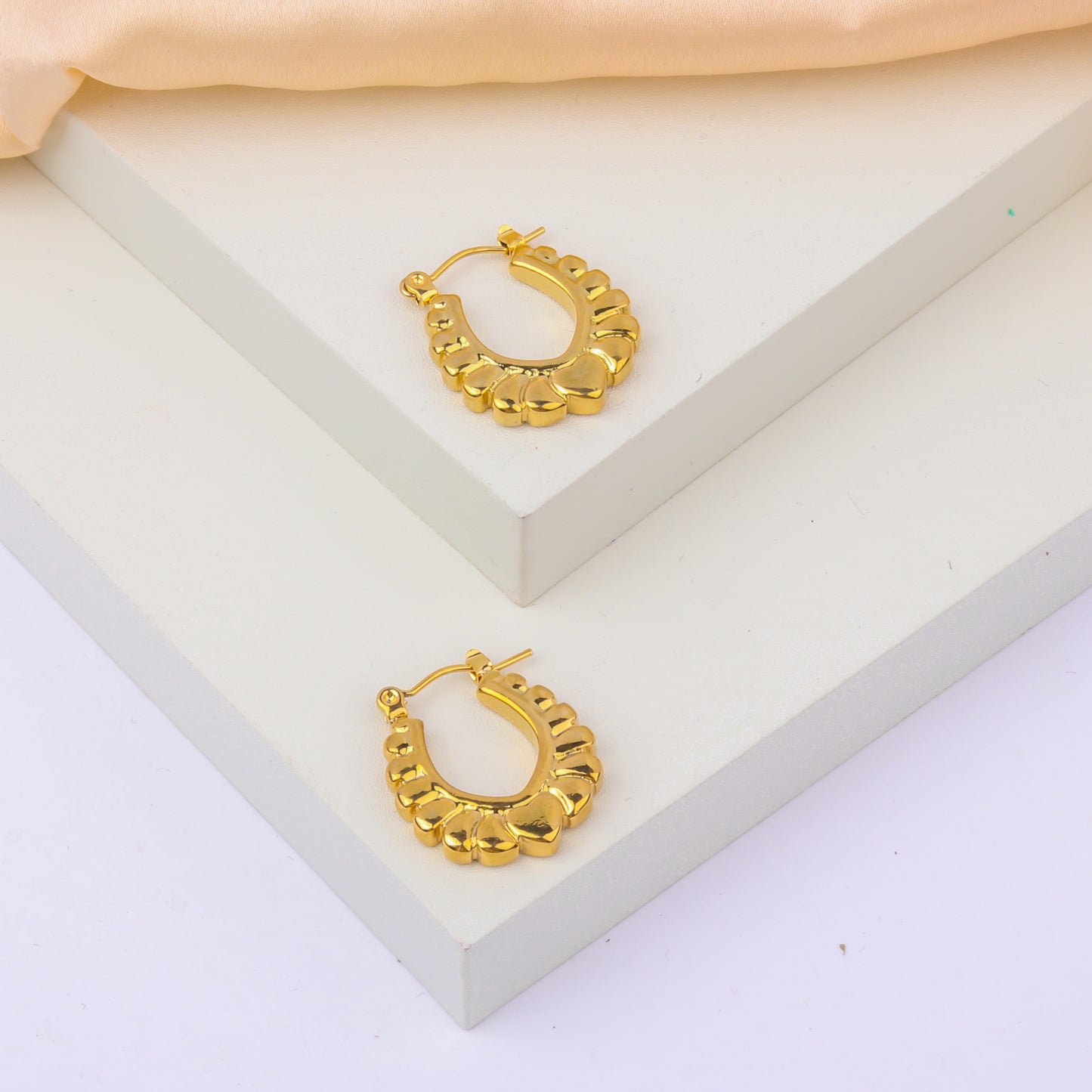 June Gold Plated Earrings