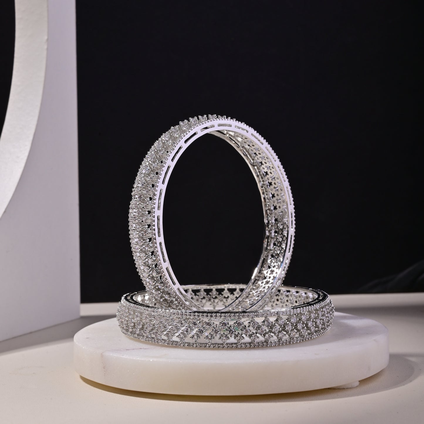 Shimmer Diamond Bangles