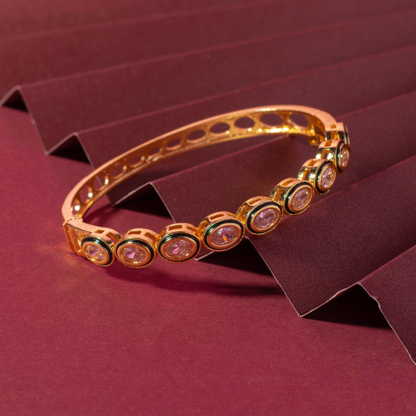 Nitha Goldplated Kundan Bracelet