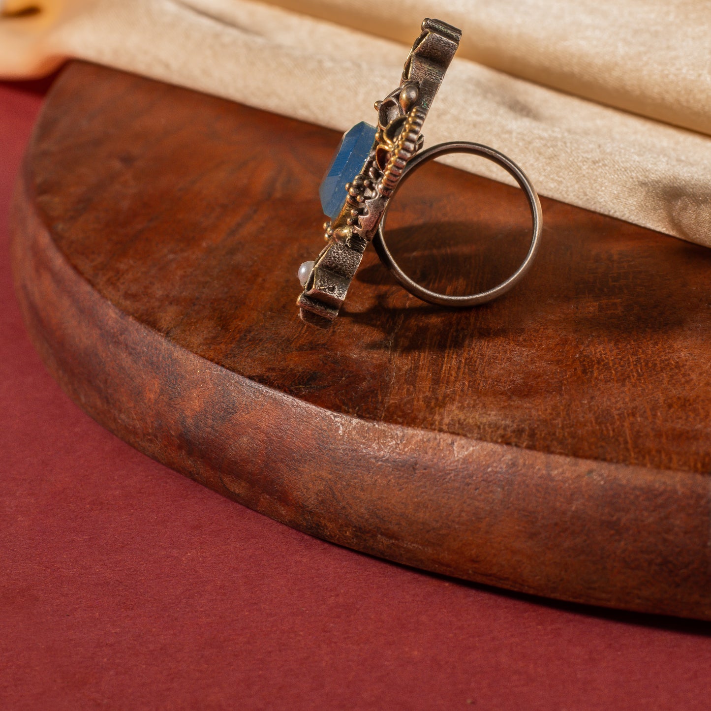 Adira Big Sized Oxidized Ring