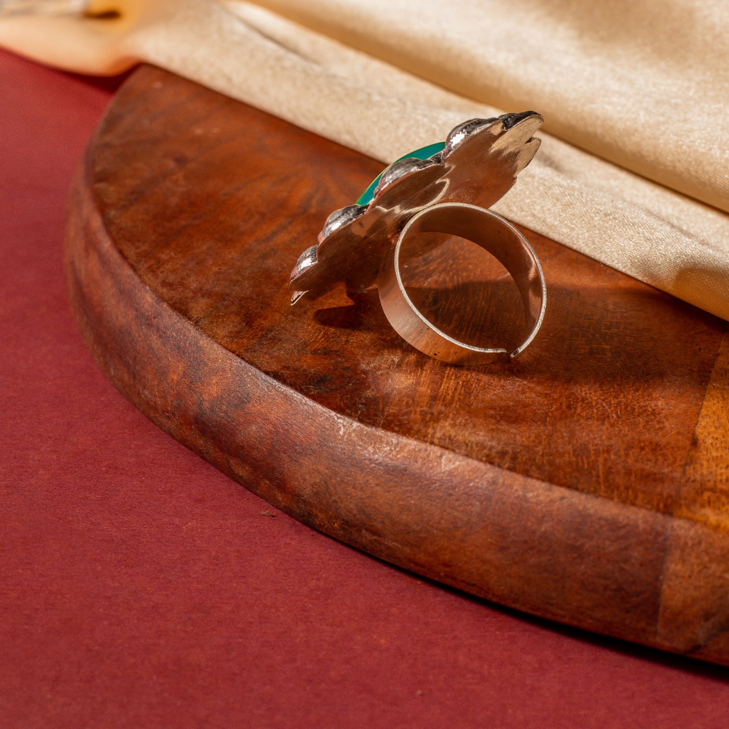 Hibah Big Sized Oxidized Ring