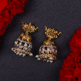Naqsh Oxidized Earrings