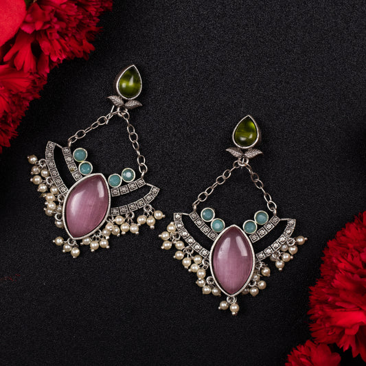 Saanjh Oxidized Earrings