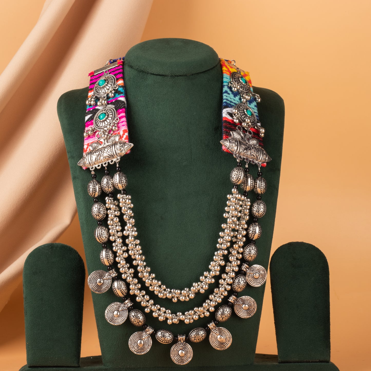 Surkh Oxidized Necklace