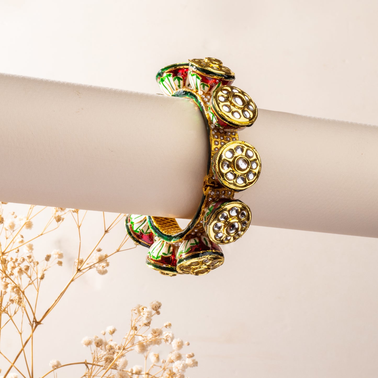 Ruhani Kundan Polki Bracelet