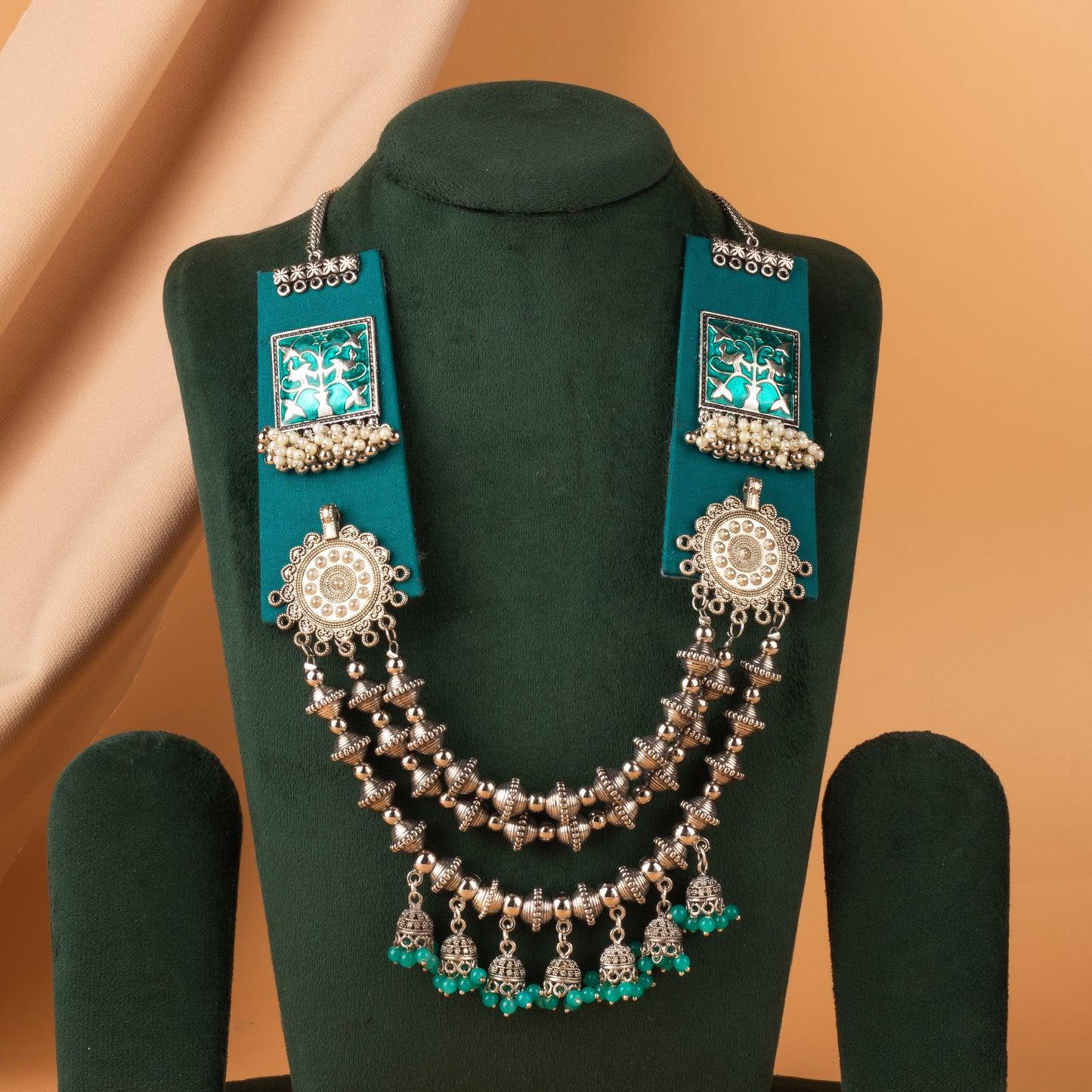 Nathifa Oxidized Necklace