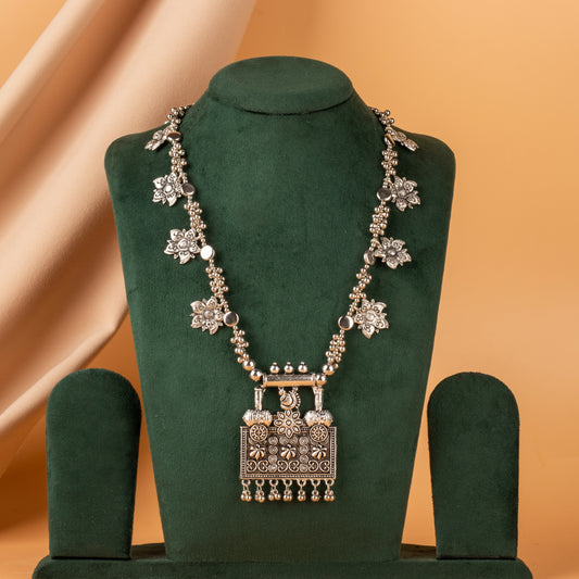 Aash Oxidized Necklace