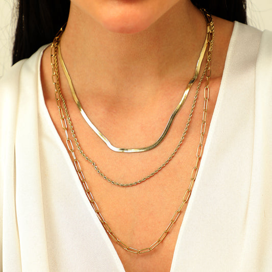 Serenity Layered Chain Necklace