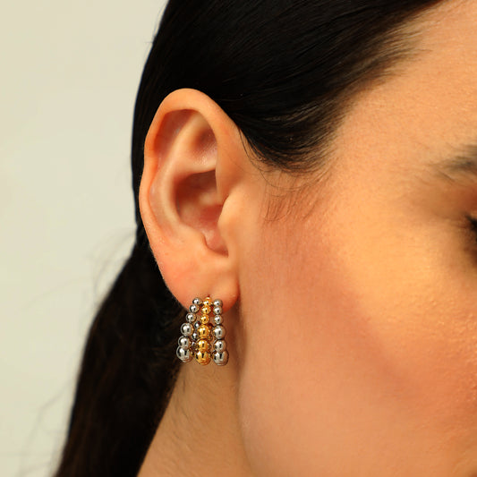 Shine Strip Stud Earrings